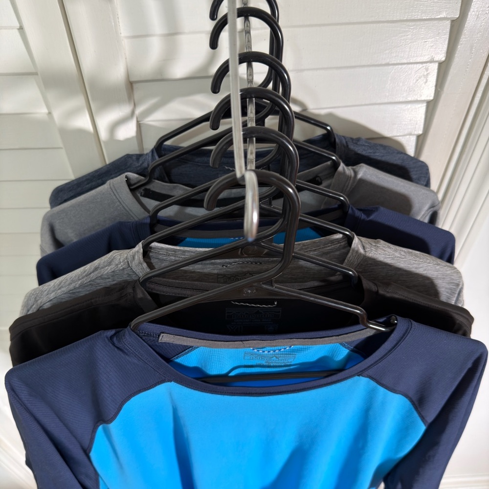 Collection of 6 Patagonia lightweight hiking/workout shirts